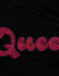 Black Queen Embroidery PRETTY Denim Jeans