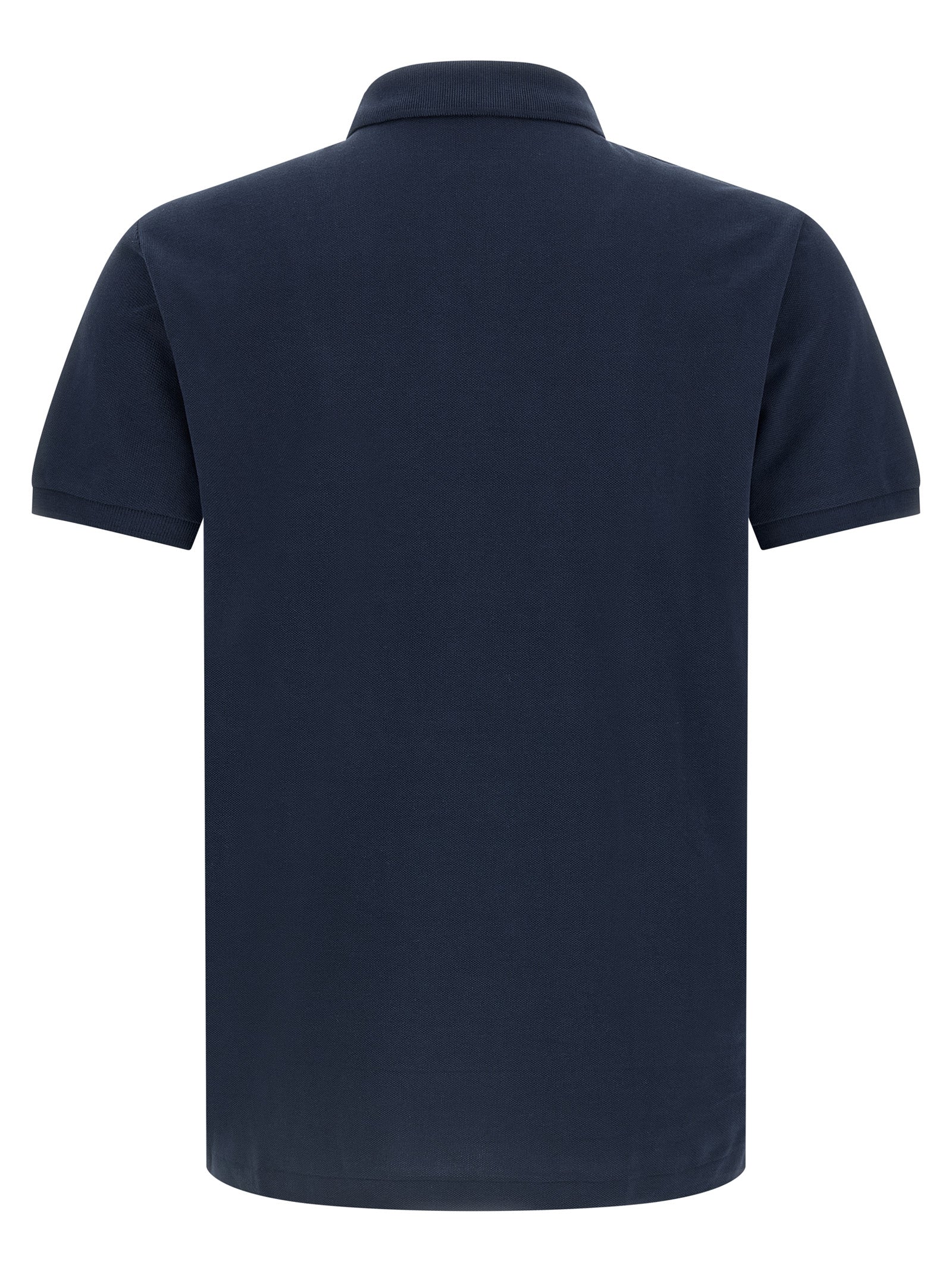 Blue Cotton Polo Shirt