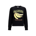 Black Cotton Sweatshirt