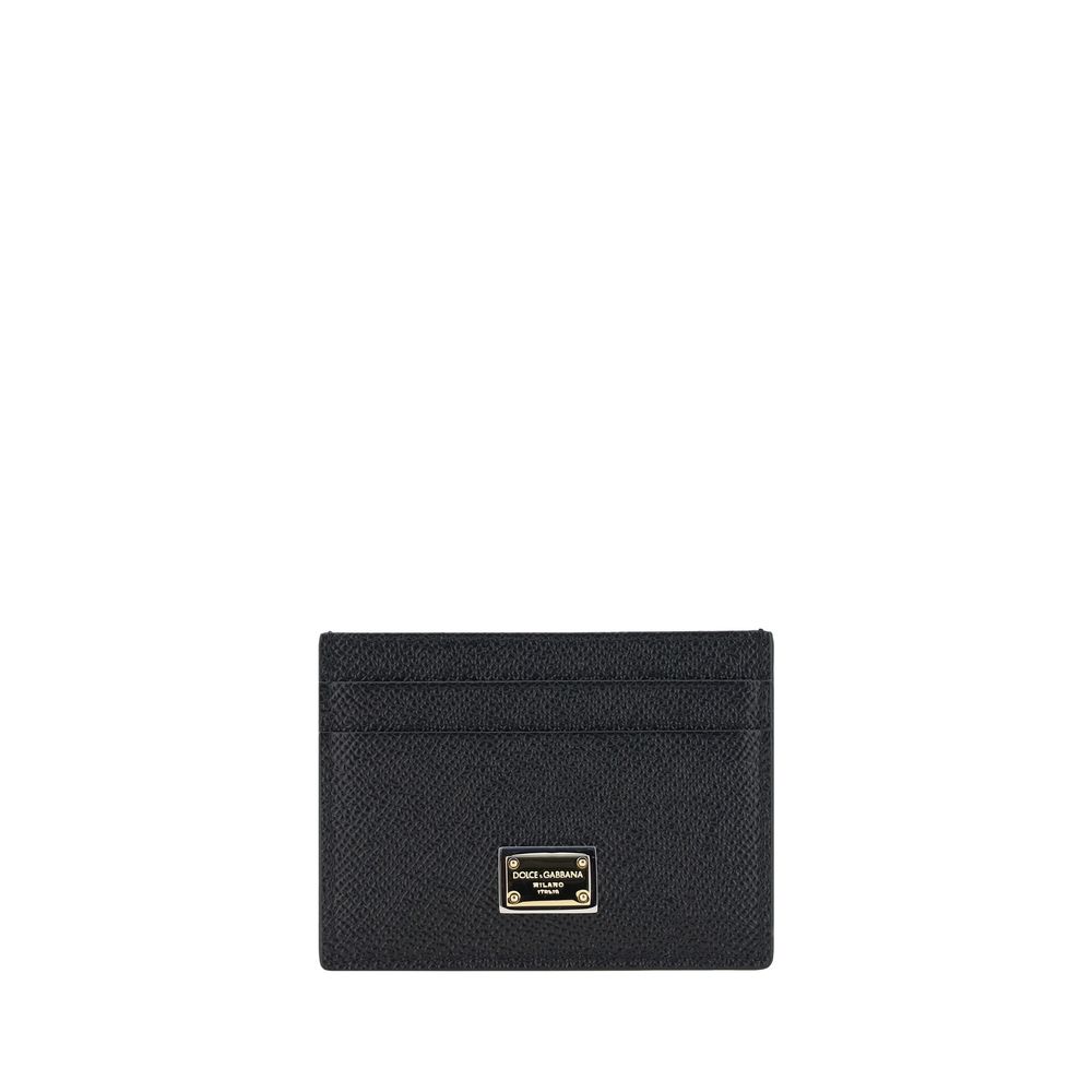 DOLCE & GABBANA Black Calf Leather Bos Taurus Wallet