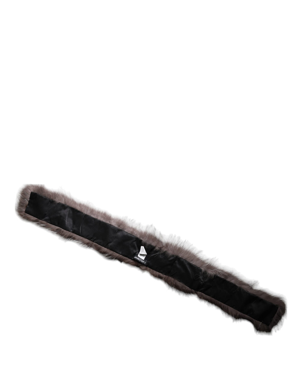DOLCE & GABBANA Gray Fox Fur Neck Wrap Warmer Winter Scarf